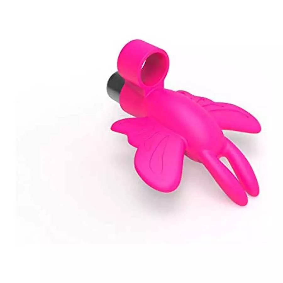 The 9's, Flirt Finger Butterfly, Finger Vibrator, Pink