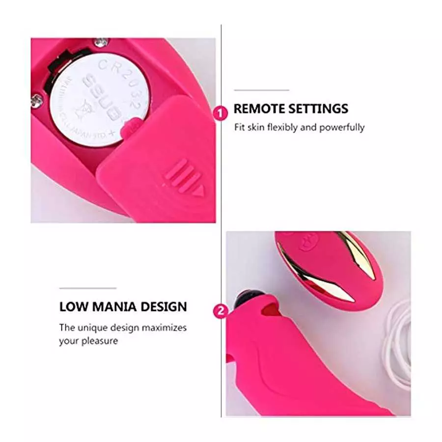 EXCEART Mini Finger Vibrator G Spot Stimulator Massager Rechargeable and Waterproof G Spots Pleasure Toys