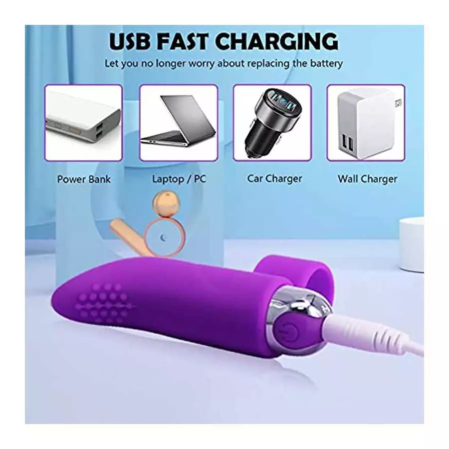 Flueyer Finger Toys Bullet Ual Pleasure Adult Toys Spot Bullet Massager Clitoral Completely Stimulation for Finger Noise spot Mi