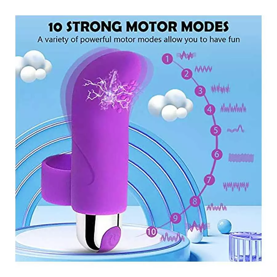 Flueyer Finger Toys Bullet Ual Pleasure Adult Toys Spot Bullet Massager Clitoral Completely Stimulation for Finger Noise spot Mi