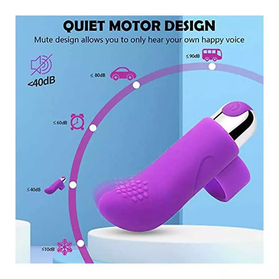 Flueyer Finger Toys Bullet Ual Pleasure Adult Toys Spot Bullet Massager Clitoral Completely Stimulation for Finger Noise spot Mi