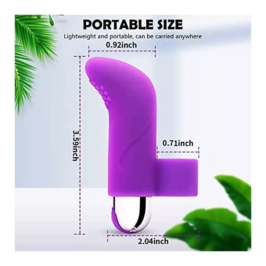 Flueyer Finger Toys Bullet Ual Pleasure Adult Toys Spot Bullet Massager Clitoral Completely Stimulation for Finger Noise spot Mi