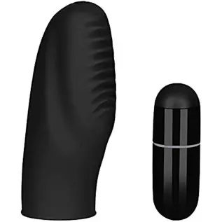 EIS Grooved Finger Vibrator - Intense Vibration for Stimulation of The Clitoris and Erogenous Areas - Battery Operated EIS Grooved Finger Vibrator - Intense Vibration for Stimulation of The Clitoris and Erogenous Areas - Battery Operated