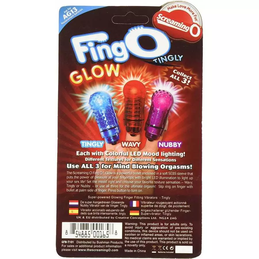 SCREAMING O The Fingo Glow Tingly Only