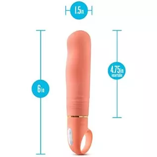 Blush Aria Smokin AF Silicone Vibrator - Rumble Tech Powerful Rumbly 10 Vibration Settings - Curved for Perfect G Spot Stimulati