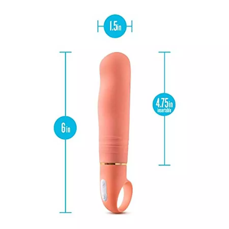 Blush Aria Smokin AF Silicone Vibrator - Rumble Tech Powerful Rumbly 10 Vibration Settings - Curved for Perfect G Spot Stimulati