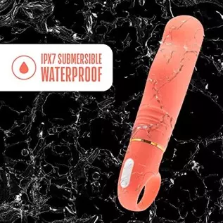 Blush Aria Smokin AF Silicone Vibrator - Rumble Tech Powerful Rumbly 10 Vibration Settings - Curved for Perfect G Spot Stimulati