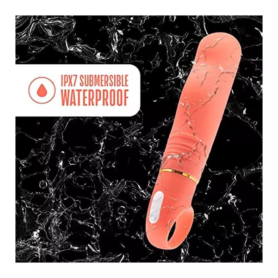 Blush Aria Smokin AF Silicone Vibrator - Rumble Tech Powerful Rumbly 10 Vibration Settings - Curved for Perfect G Spot Stimulati