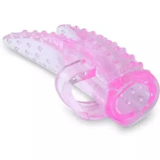 LeLuv Vibrator Fantasy Finger Tip Bullet Massager Textured Clitoral Tickler Pink and Purple 2 Pack LeLuv Vibrator Fantasy Finger Tip Bullet Massager Textured Clitoral Tickler Pink and Purple 2 Pack