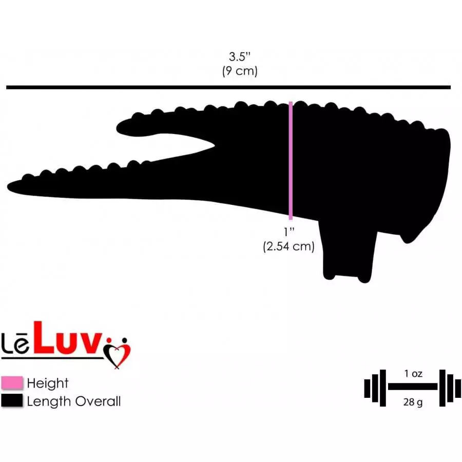 LeLuv Vibrator Fantasy Finger Tip Bullet Massager Textured Clitoral Tickler Pink and Purple 2 Pack