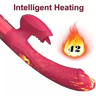 Rabbit Vibrator Vibrator Dildo for Women Vaginal Health,G Spot Vibrator with Tongue Licking 10 Vibration Realistic Anal Vibratin Rabbit Vibrator Vibrator Dildo for Women Vaginal Health,G Spot Vibrator with Tongue Licking 10 Vibration Realistic Anal Vibratin