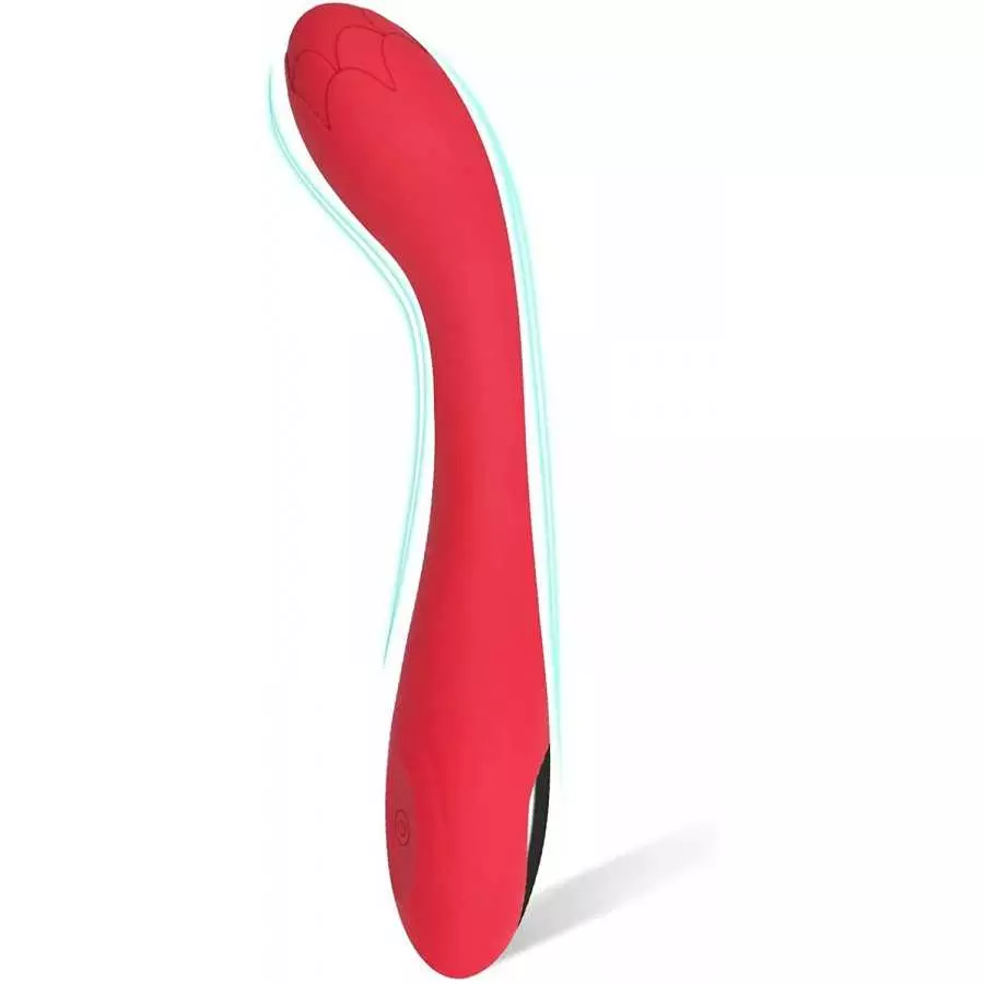 Alovegarden Clitoral G-Spot Powerful Rose Vibrator, Waterproof Dildo Clit Stimulator with 10 Vibration Modes, Softer and Flexibl