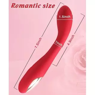 Alovegarden Clitoral G-Spot Powerful Rose Vibrator, Waterproof Dildo Clit Stimulator with 10 Vibration Modes, Softer and Flexibl