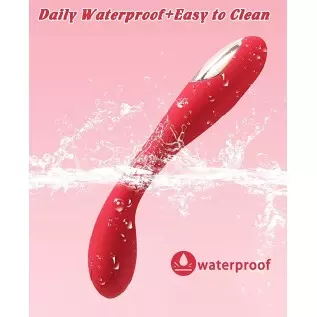 Alovegarden Clitoral G-Spot Powerful Rose Vibrator, Waterproof Dildo Clit Stimulator with 10 Vibration Modes, Softer and Flexibl