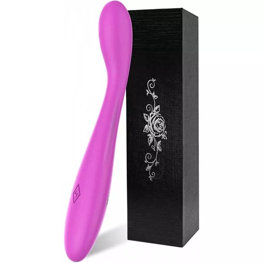 Alovegarden Clitoral G-Spot Powerful Rose Vibrator, Waterproof Dildo Clit Stimulator with 10 Vibration Modes, Softer and Flexibl