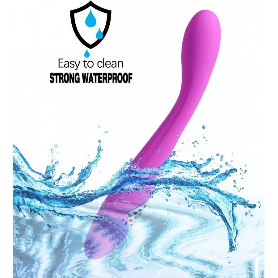 Alovegarden Clitoral G-Spot Powerful Rose Vibrator, Waterproof Dildo Clit Stimulator with 10 Vibration Modes, Softer and Flexibl