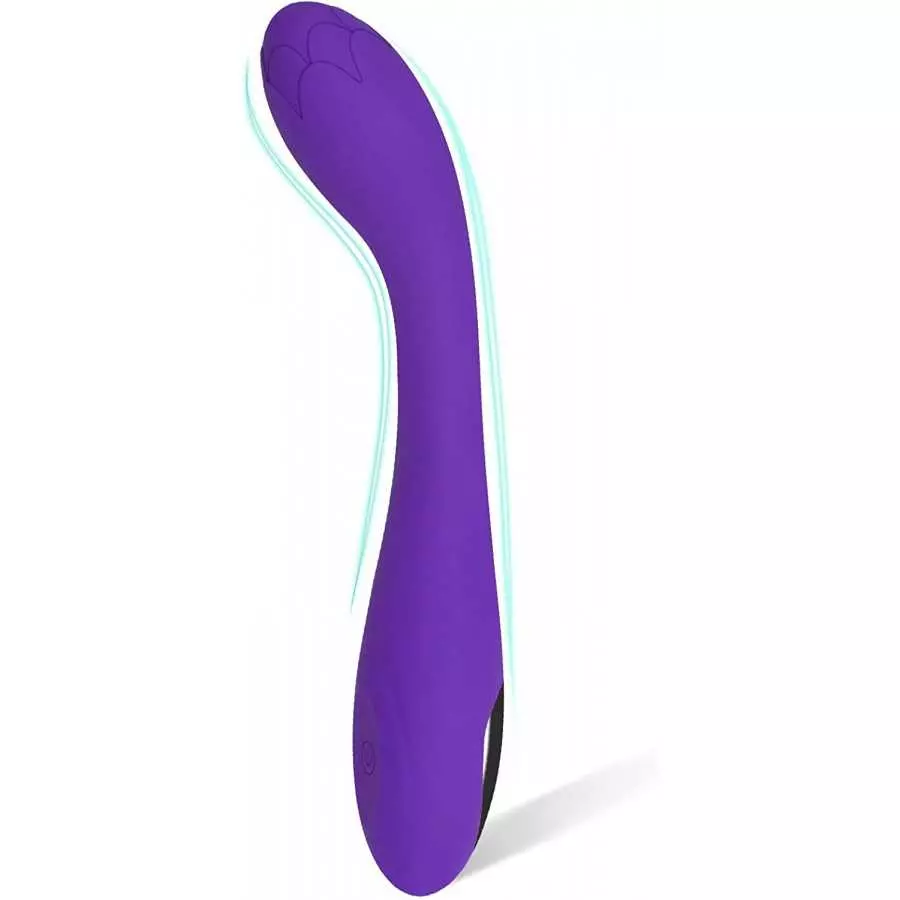 Alovegarden Clitoral G-Spot Powerful Rose Vibrator, Waterproof Dildo Clit Stimulator with 10 Vibration Modes, Softer and Flexibl