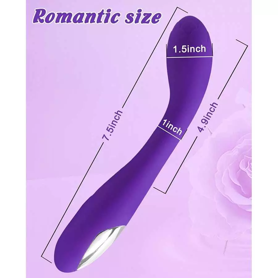 Alovegarden Clitoral G-Spot Powerful Rose Vibrator, Waterproof Dildo Clit Stimulator with 10 Vibration Modes, Softer and Flexibl