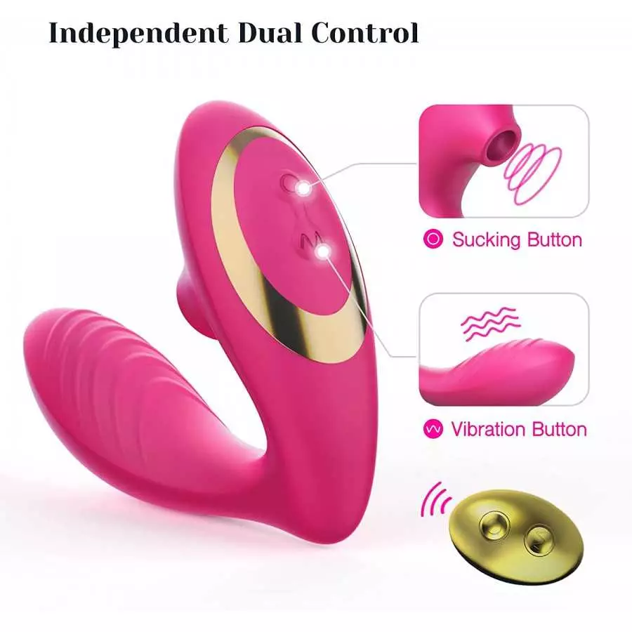 Tracy's Dog Clitoral Sucking Vibrator for Clit G Spot Stimulation, Adult Sex Toys with Remote Control for Women and Couple, Vibr