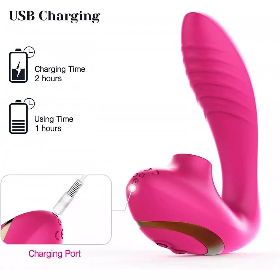 Tracy's Dog Clitoral Sucking Vibrator for Clit G Spot Stimulation, Adult Sex Toys with Remote Control for Women and Couple, Vibr