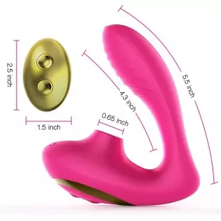 Tracy's Dog Clitoral Sucking Vibrator for Clit G Spot Stimulation, Adult Sex Toys with Remote Control for Women and Couple, Vibr Tracy's Dog Clitoral Sucking Vibrator for Clit G Spot Stimulation, Adult Sex Toys with Remote Control for Women and Couple, Vibr