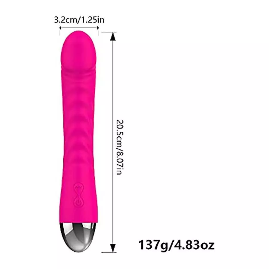 G-Spot Silent Vibrator Realistic Dildo for Women with 10 Vibration, Small Shaped Vibrating Machine Clitoris Nipple Vagina Massag