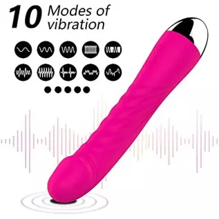 G-Spot Silent Vibrator Realistic Dildo for Women with 10 Vibration, Small Shaped Vibrating Machine Clitoris Nipple Vagina Massag G-Spot Silent Vibrator Realistic Dildo for Women with 10 Vibration, Small Shaped Vibrating Machine Clitoris Nipple Vagina Massag