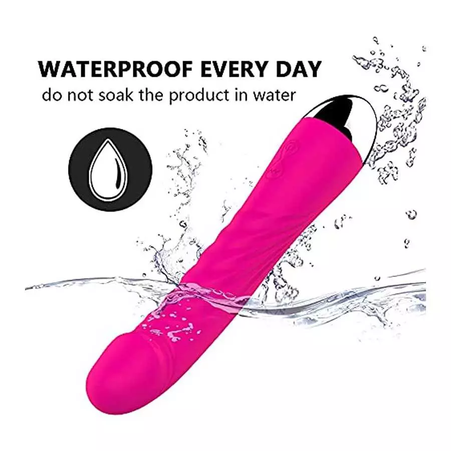 G-Spot Silent Vibrator Realistic Dildo for Women with 10 Vibration, Small Shaped Vibrating Machine Clitoris Nipple Vagina Massag