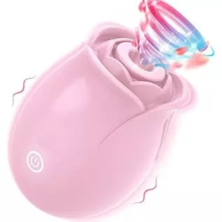 Rose Sex Vibrator Stimulator for Women, Rose Toy Vibrators for Women Adult Sex Toys & Games with 9 Sucking Licking and Vibrating
