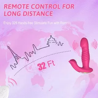 Thrusting G Spot Vibrator with Clit Tongue - Tina, Wearable Vibrator 3 Pulsing & 10 Vibrations with Remote, Quiet Panty Vibrator Thrusting G Spot Vibrator with Clit Tongue - Tina, Wearable Vibrator 3 Pulsing & 10 Vibrations with Remote, Quiet Panty Vibrator