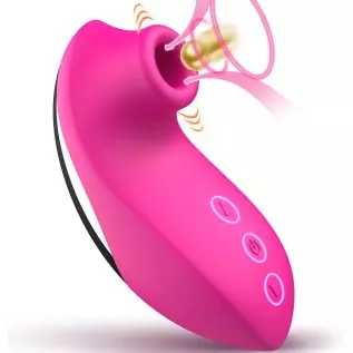 Adult Sex Toys Vibrator for Women - 2in1 Vibrating & Licking Tongue G Spot Vibrators, Nipples Clitoral Stimulator Dildo with 10 
