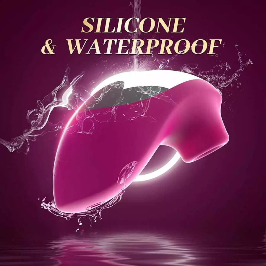 Adult Sex Toys Vibrator for Women - 2in1 Vibrating & Licking Tongue G Spot Vibrators, Nipples Clitoral Stimulator Dildo with 10 