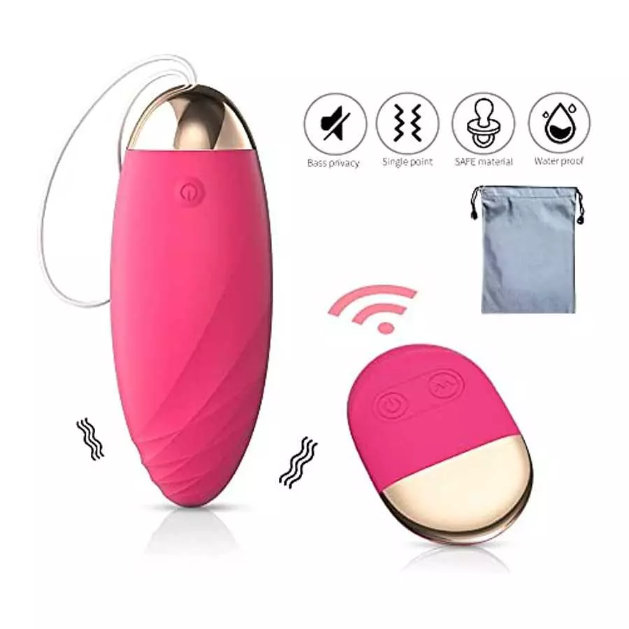 Bullet Vibrator Vaginal Vibrating Egg Remote Control for G-spot Clitoral Stimulation Soft Silicone 10 Vibration Modes Rechargeab