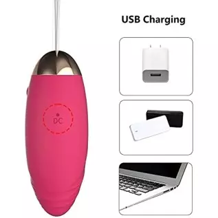 Bullet Vibrator Vaginal Vibrating Egg Remote Control for G-spot Clitoral Stimulation Soft Silicone 10 Vibration Modes Rechargeab