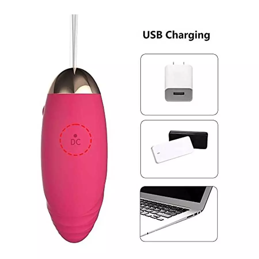 Bullet Vibrator Vaginal Vibrating Egg Remote Control for G-spot Clitoral Stimulation Soft Silicone 10 Vibration Modes Rechargeab