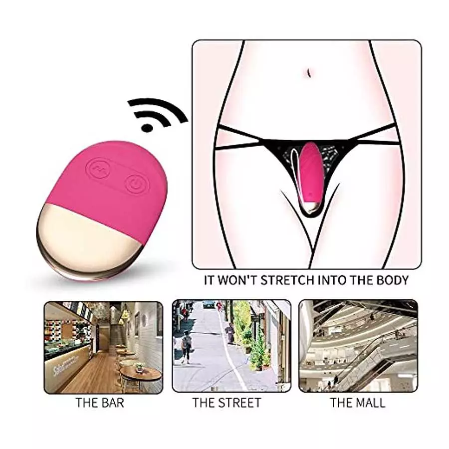 Bullet Vibrator Vaginal Vibrating Egg Remote Control for G-spot Clitoral Stimulation Soft Silicone 10 Vibration Modes Rechargeab