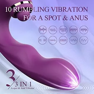 Adult Sex Toys Dildo Vibrator - 3in1 Women Sex Toys Thrusting G spot Vibrator with 10 Vibrating & Pulsating for Clitoral Nipple Adult Sex Toys Dildo Vibrator - 3in1 Women Sex Toys Thrusting G spot Vibrator with 10 Vibrating & Pulsating for Clitoral Nipple