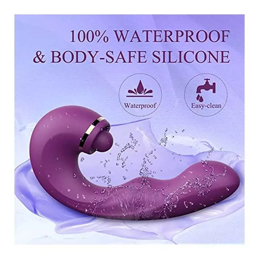 Adult Sex Toys Dildo Vibrator - 3in1 Women Sex Toys Thrusting G spot Vibrator with 10 Vibrating & Pulsating for Clitoral Nipple 