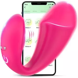 G Spot Clitoral Vibrator Dildo with App Remote Control, Wearable Vibrator Adult Sex Toys with 10 Vibrations for Women, Rechargea