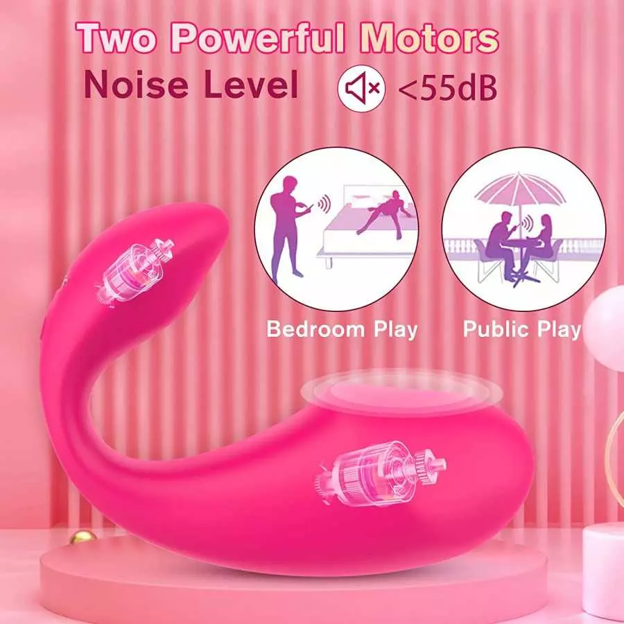 G Spot Clitoral Vibrator Dildo with App Remote Control, Wearable Vibrator Adult Sex Toys with 10 Vibrations for Women, Rechargea