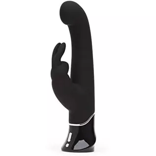 Fifty Shades of Grey Greedy Girl Rabbit Vibrator - 5.5 Inch Silicone G Spot Vibrator for Women - Dual Stimulation Adult Sex Toy 