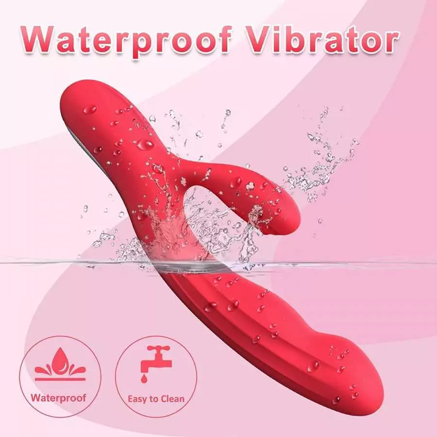 Rabbit G Spot Vibrators Sex Toys for Woman with 10 Vibration Modes Triple Stimulator Waterproof Rechargeable Powerful Dual Motor