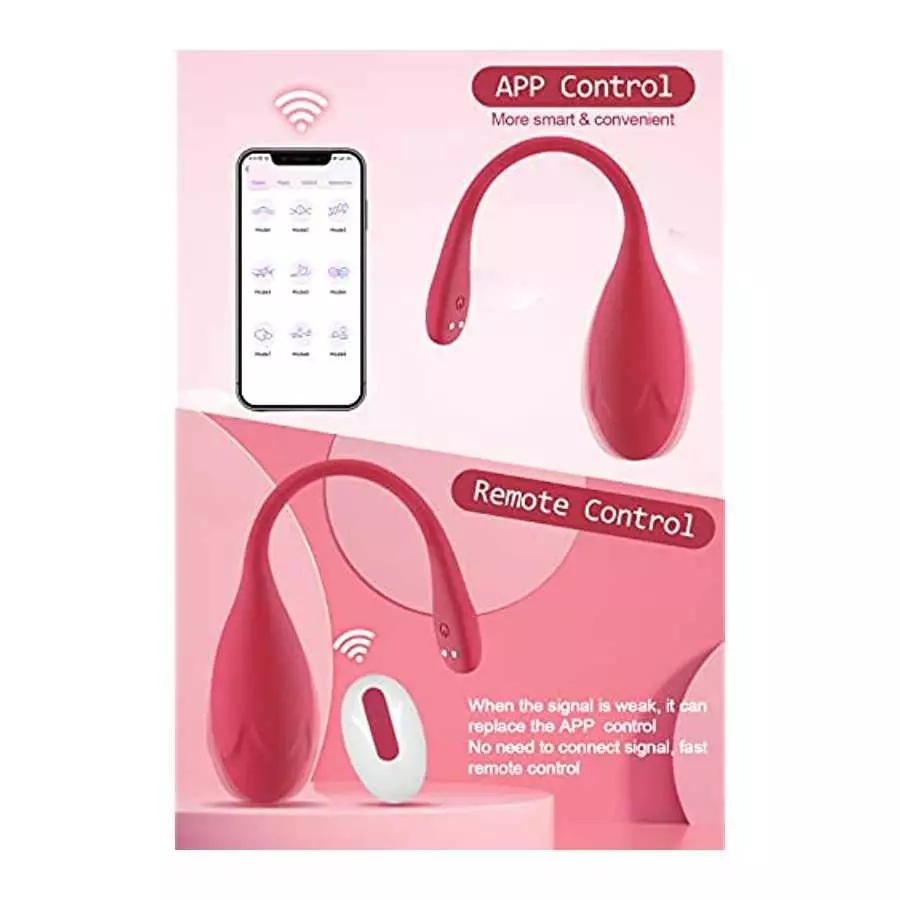 Bullet Dildo Vibrator Sex Toy Rose Vibrators Sex Toys,Video App Remote Control with 9 Music Modes,Silicone Waterproof Magnetic C