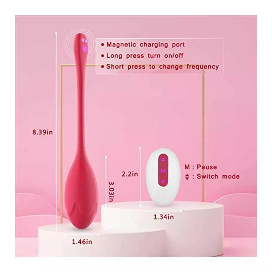 Bullet Dildo Vibrator Sex Toy Rose Vibrators Sex Toys,Video App Remote Control with 9 Music Modes,Silicone Waterproof Magnetic C