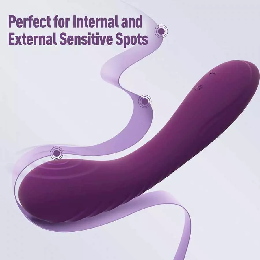 Tracy's Dog Powerful G Spot Vibrator for Deep Penetration, Adult Sex Toys for Women and Couples, Full Silicone Soft Vibrating Di