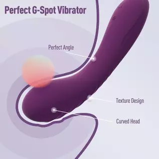 Tracy's Dog Powerful G Spot Vibrator for Deep Penetration, Adult Sex Toys for Women and Couples, Full Silicone Soft Vibrating Di