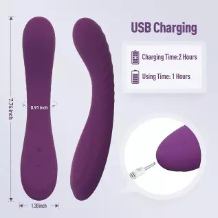 Tracy's Dog Powerful G Spot Vibrator for Deep Penetration, Adult Sex Toys for Women and Couples, Full Silicone Soft Vibrating Di