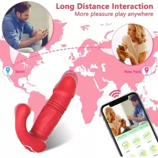 Thrusting G Spot Vibrator, App&Remote Control Vibrator Wearable Panty Vibrator for Women, Clitoral Vibrators with 3 Thrusting & Thrusting G Spot Vibrator, App&Remote Control Vibrator Wearable Panty Vibrator for Women, Clitoral Vibrators with 3 Thrusting &