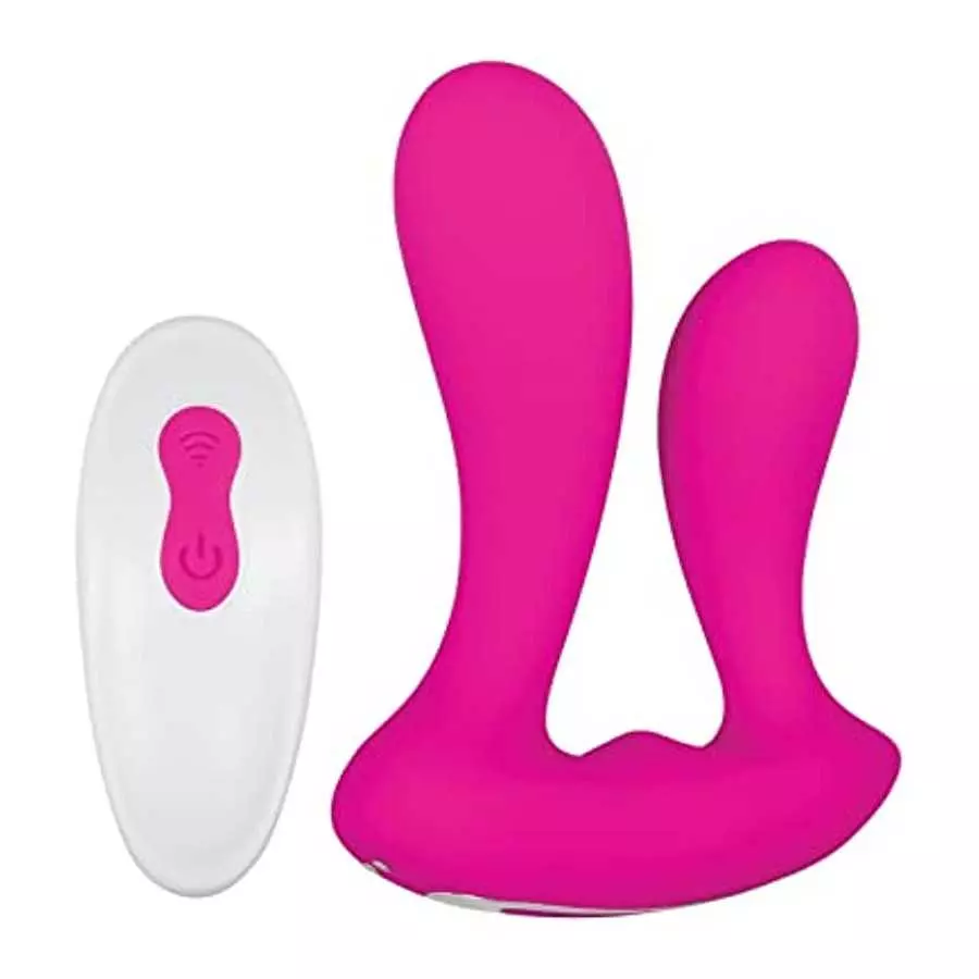 Adam & Eve - Rechargeable Dual Entry - 9 Powerful Vibrating Speeds & Functions - Hands Free with Remote Control - Silicone Vibra Adam & Eve - Rechargeable Dual Entry - 9 Powerful Vibrating Speeds & Functions - Hands Free with Remote Control - Silicone Vibra
