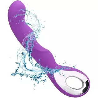 Rechargeable G-Spot Vibrator with 10 Vibration Modes, Adult Women Sex Toy, Female Vibrating Dildo, Sexual Wand Massager with Unb